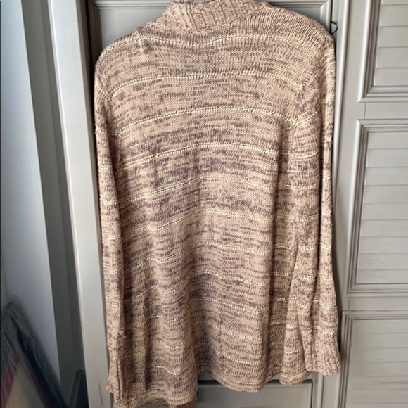 Calvin Klein heavy drape from sweater tan/gold szL - Picture 2 of 4